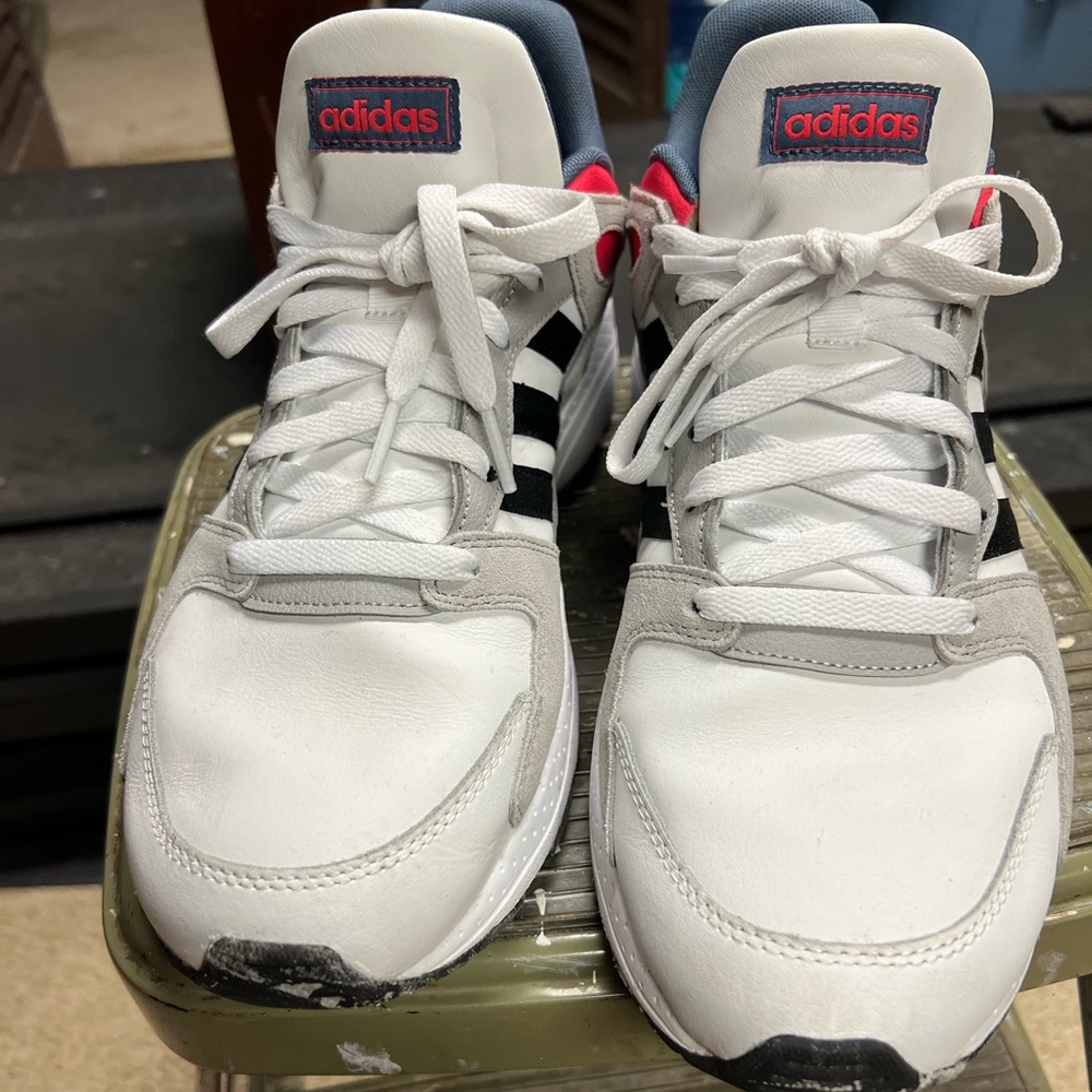 Adidas Crazy White Sneakers (Men’s 11.5)